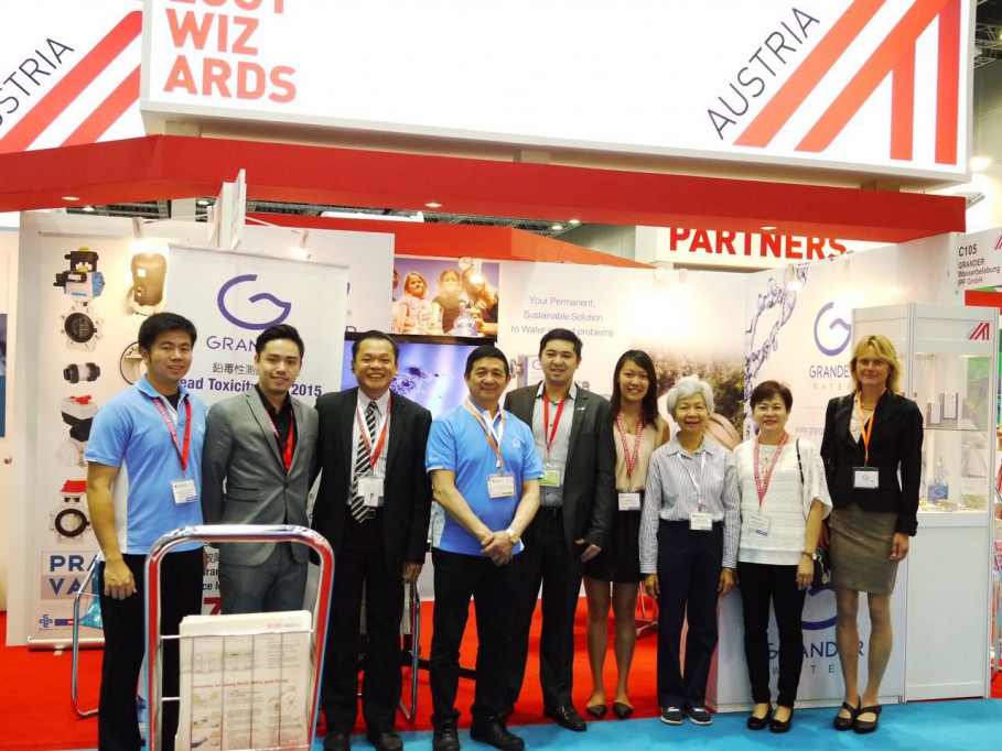 GRANDER-Team au Salon ASIA WATER 2016