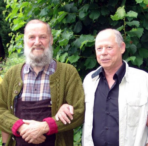 Professor Eshel Ben-Jacob bei seinem Besuch in Jochberg bei Johann Grander (2008)